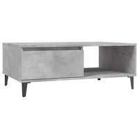 Tinkaro Couchtisch Betongrau 90X60X35 Cm Spanplatte