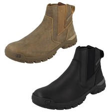 Mens Caterpillar Leather Pull On Dealer Boots "Threshold Chelsea Boots"