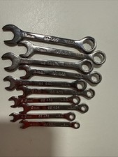 Vintage Armstrong Usa 10pc Mini Metric 4-11mm Combination Chrome Wrench Set 12 P
