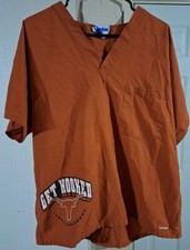 Landau Texas Longhorns Football Scrub Top Orange Size: Large