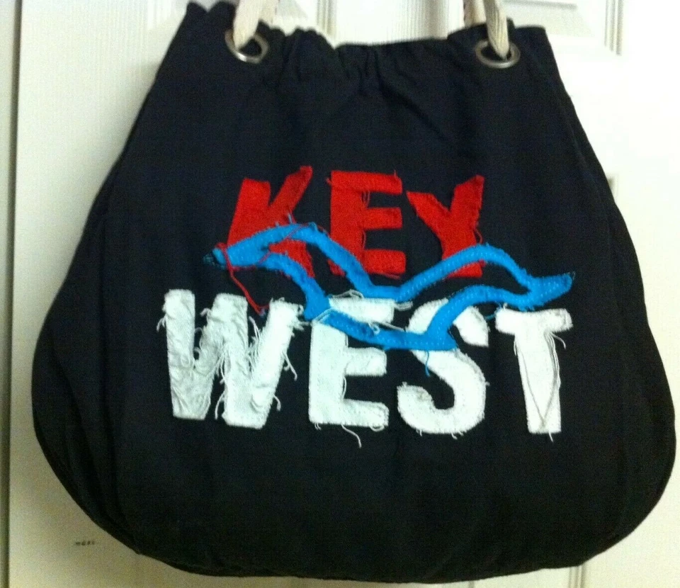 ACCESORIOS DE COLECCIÓN LUCKY 777 - BOLSO DE HOMBRO HOBO GAVIOTA KEY WEST - HECHO EN EE. UU. - XL Foto 3 de 4