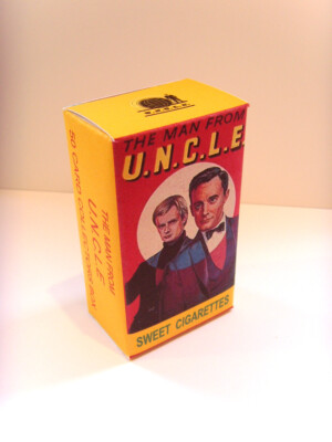 cigarette card storage MAN FROM UNCLE - CADET SWEET CIGARETTES .Custom picture/ gum cards storage  box
