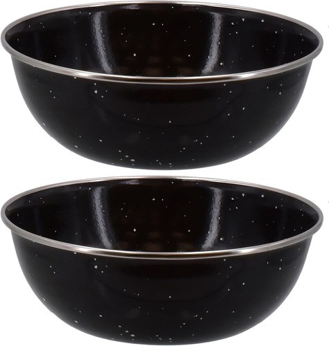 Enamel Camping Dinner Set 4 x Plates 4 x Bowls 4 x Cups Outdoor Picnic Garden - Picture 7 of 8