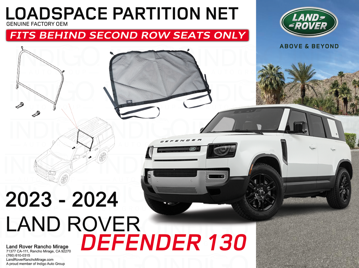 LAND ROVER Defender ラゲッジスペースパーテーションネット OEM Land Rover Loadspace partition net for Defender boot dog