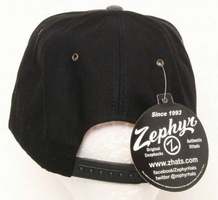 Clemson University Tigers Black flat bill wool Adjustable Snapback Baseball Hat - Image 4 of 4