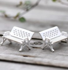 Model Railway Station Train Bench 10 Pieces  HO / OO Gauge  1:87 Scale  Diorama 