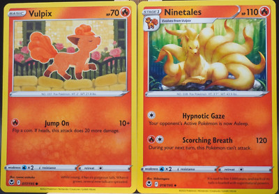 Vulpix & Ninetales Evolutions Collection 2 Card Set Silver Tempest - Pokemon TCG