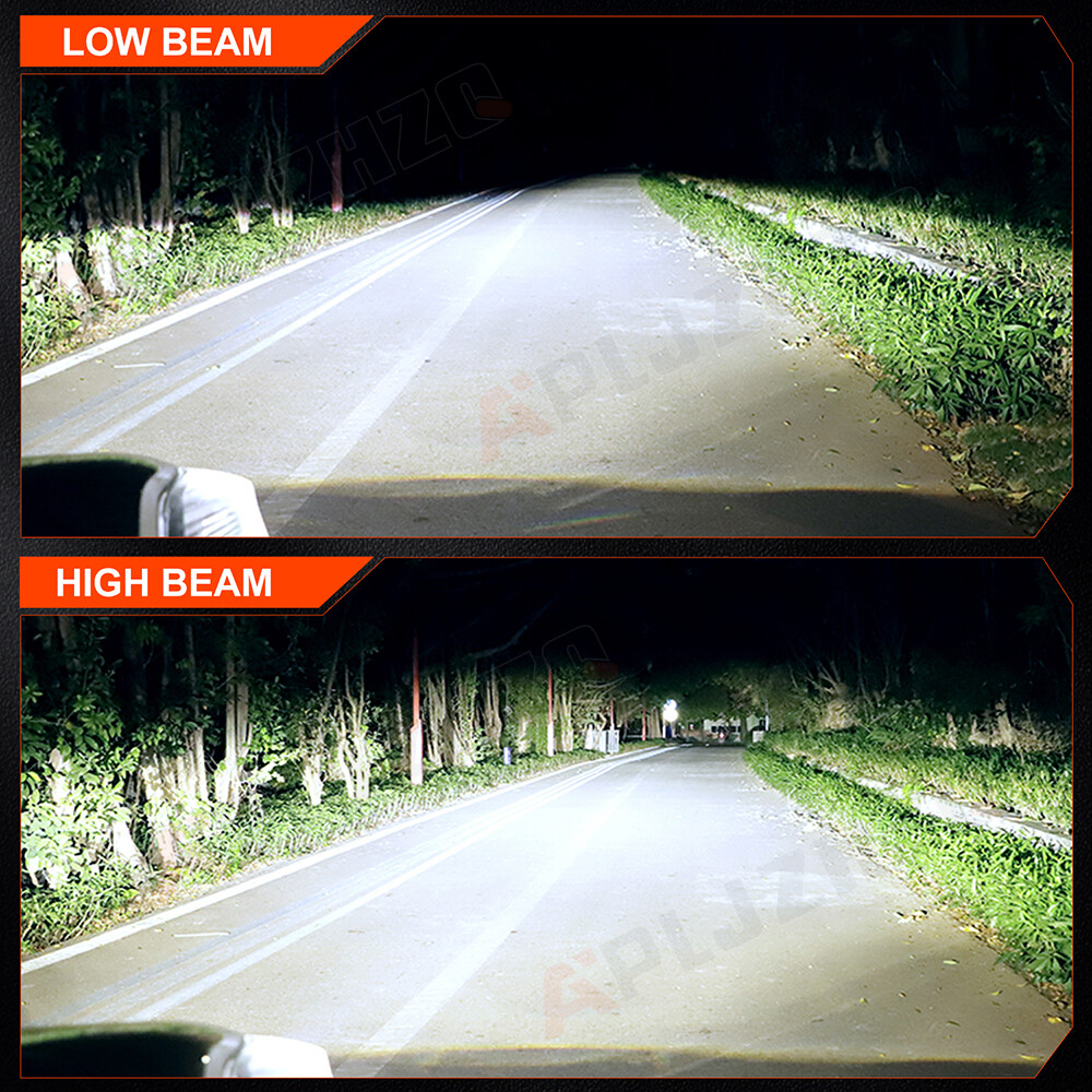 APLJZHZQ H9 H11 For Kawasaki Ninja ZX10R 06-10 LED Headlight Bulbs