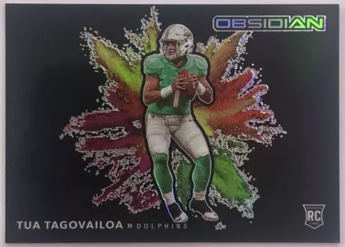 2020 Panini Obsidian Football Tua Tagovailoa Rookie Color Blast #CBB22 Dolphins