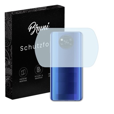 Bruni 2x Folie für Xiaomi Poco X3 Pro Lens Schutzfolie Displayschutzfolie