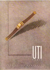 AD PUBLICITE MONTRES WATCHES UTI