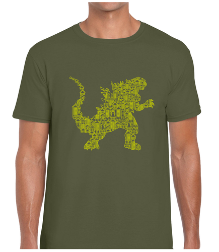 KAIJU 2 MENS T SHIRT TEE FUNNY COOL 