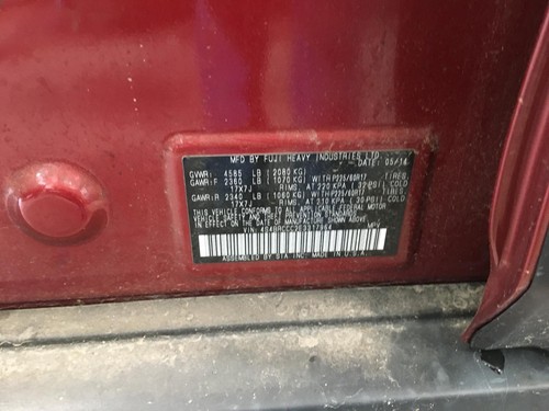 Used Front Left Seat Belt Front fits: 2014 Subaru Legacy driver retractor Front - Picture 7 of 24