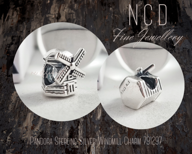 NC Designs Genuine Pandora Sterling Silver Windmill Charm 791297