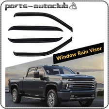 For 00-07 Silverado/Sierra Crew Cab Window Visor Rain Vent Shade Guard Deflector