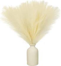 10Pcs 17'' /45cm Artificial Pampas Grass Fluffy Stem Grass Flower For Home Decor