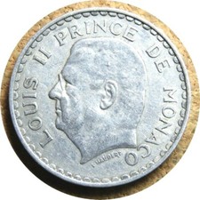 elf Monaco 5 Francs 1945 Prince Louis II