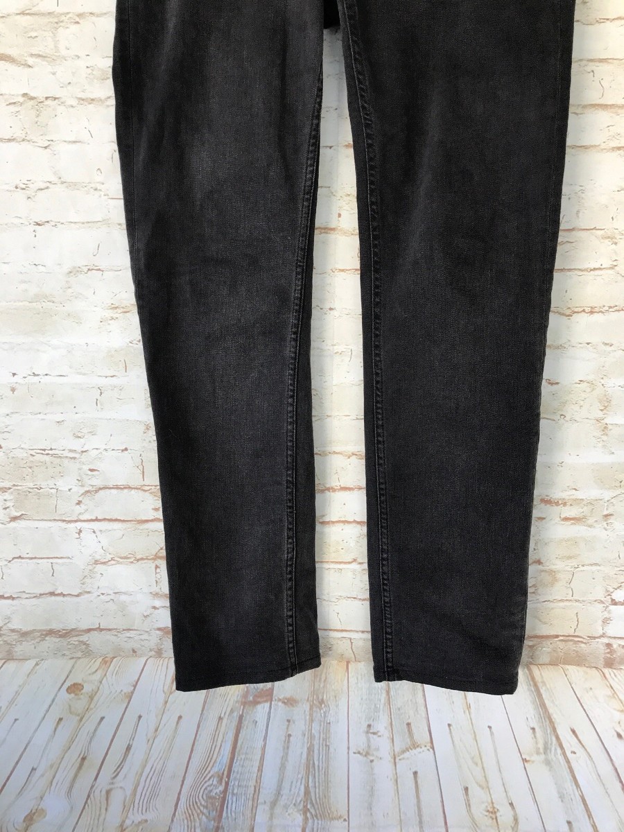 Acne Studios Blå Konst North Used Black Slim Fit Jeans