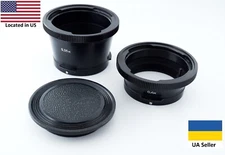 2 Metal Macro Rings Tube For Pentacon Six, also Praktisix, Kiev 60, Kiev 6C