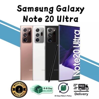 NEW sealed Samsung Galaxy Note20 Ultra 5G N986U-USA GSM CDMA Unlocked Smartphone