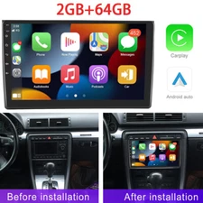 For 2002-2008 Audi A4 B6 B7 RS4 Carplay Android 13 Car GPS Navi Stereo Radio BT