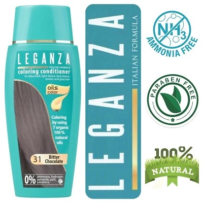 Leganza Balsamo Colorante Naturale per Capelli Cioccolato fondente Nº 31