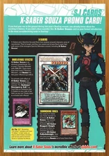 2003 Yu-Gi-Oh! 5D's Trading Card Game X-Saber Souza Print Ad/Poster TCG Art 00s