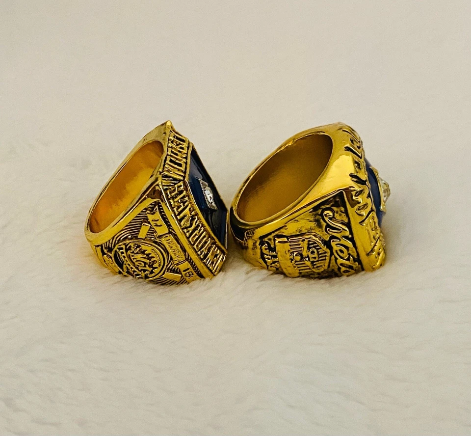 Juego de 2 anillos de campeonato de la Serie Mundial de los Mets de Nueva York, 🇺🇸 ENVÍO 1969/86 Foto 2 de 3