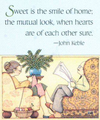 SWEET SMILE OF HOME-Handcrafted Fridge Magnet-w/Mary Engelbreit art