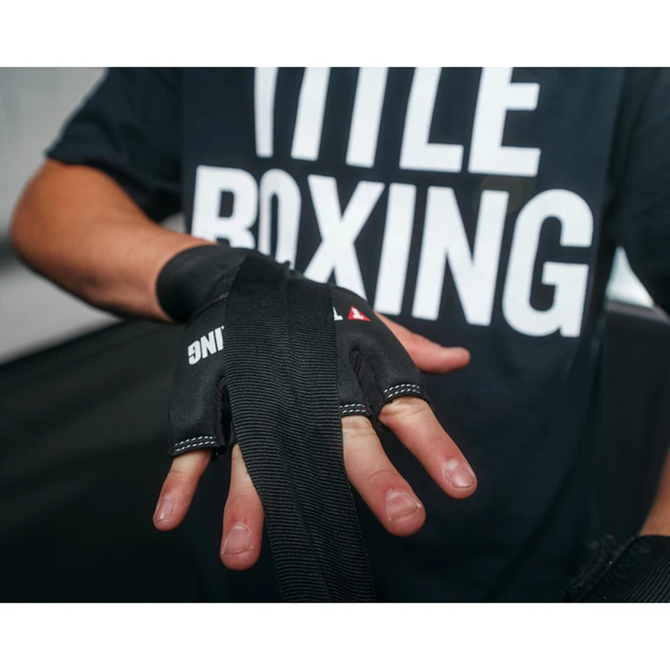 Title Boxing Gel Iron Fist Slip-On Custom Form Fit Knuckle Shields - Black - Image 3 of 4