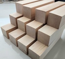 Pack of 12, Maple Wood 2"x2"x8" Lumber, Turning Blank Spindle, Square, Carving