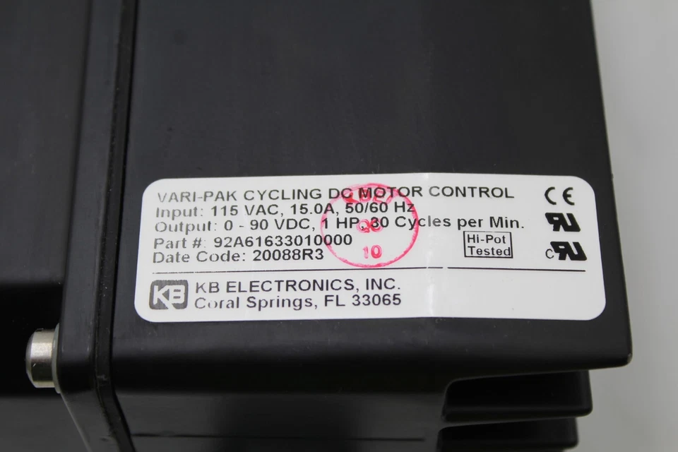 Control de motor de CC para ciclismo Camco 92A61633010000 VARI-PAK Foto 3 de 3