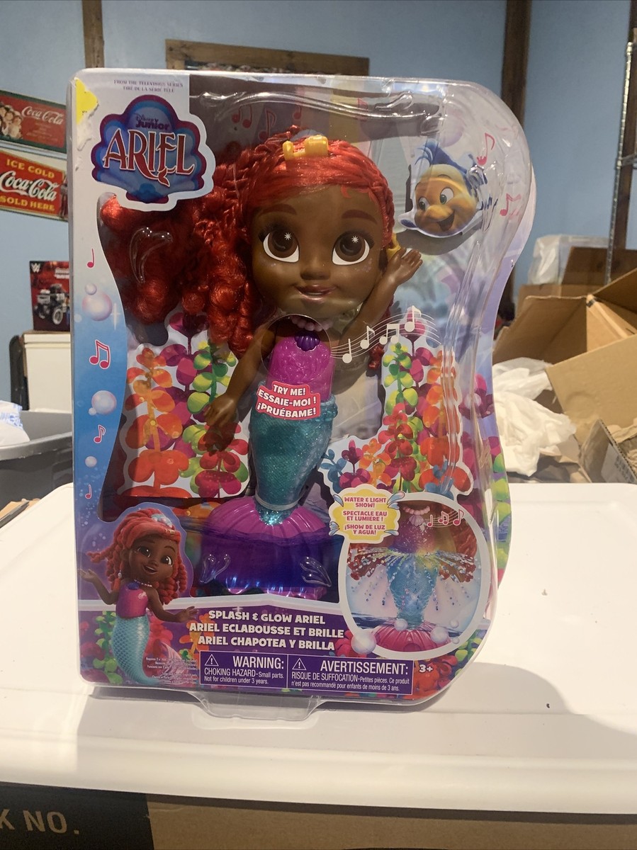 Disney Junior Ariel Splash Glow Lights Sounds Doll Set