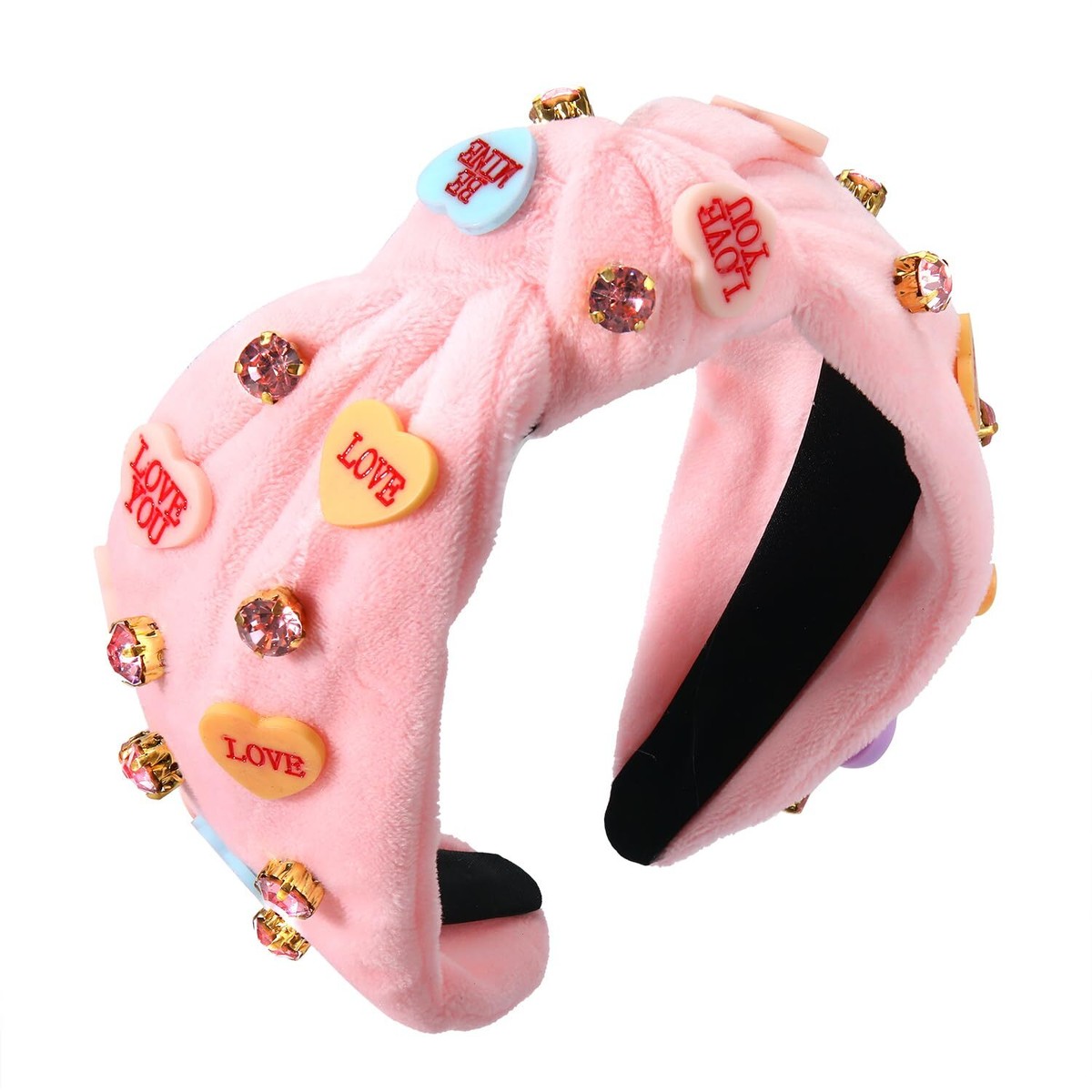 Candy Hearts Beaded Headband Candy Hearts Beaded Headband