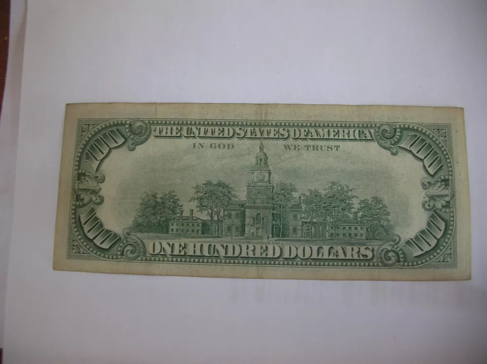 SERIES 1963 A ONE HUNDRED DOLLAR BILL FEDERAL RESERVE NOTE - Image 4 of 4