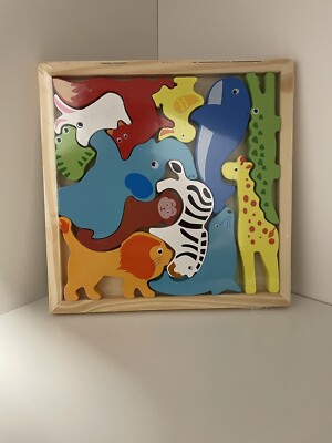 Wildtiere 3D Holzpuzzle