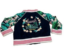 vtg genuine kids oshkosh aloha baby's bomber jacket sz 12m