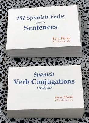 Spanish Verb Flashcards Two Deck Special