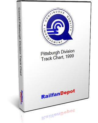 Conrail Pittsburgh Division track chart 1999 - PDF on CD - RailfanDepot