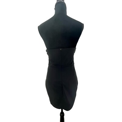 blue blush black dress strapless cutout dress Black / SMALL