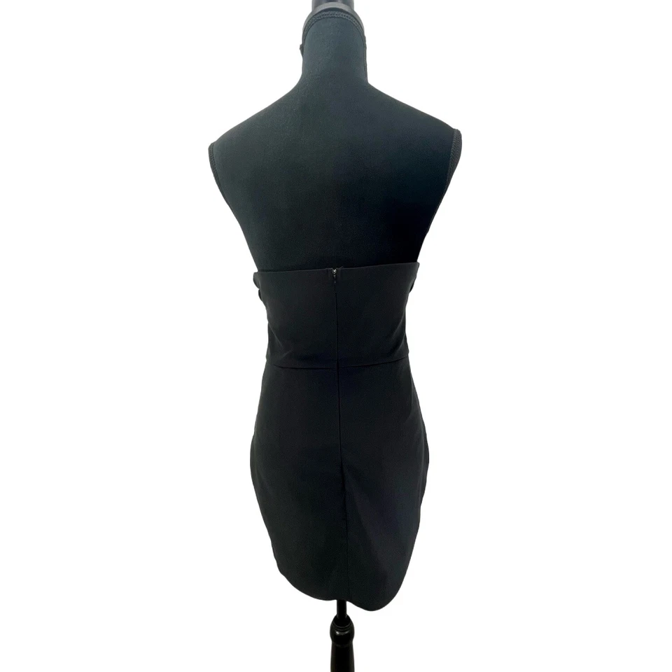Vestido BLUE BLUSH para mujer pequeño negro sin tirantes mini vestido cremallera trasera talla L Foto 2 de 4