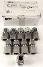 Box Of 10 Parker 6-4-GBZ-S, CPI Single Ferrule, 3/8 - 1/4 NPT Male Connectors