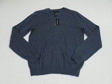 Banana Republic Men's Sweater Size Small Blue V Neck Casual Merino Wool
