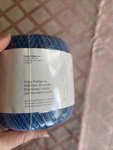 Aunt Lydia's ~ Crochet Thread ~ Classic Size 10 ~ Color Blue Hawaii - Picture 5 of 7