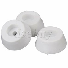 10 x White Rubber Non-slip Cabinet Furniture Feet Guard Pad Bumper 20x15x8mm