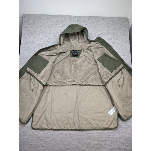 Carhartt Rockford Rain Defender Sherpa Lined Quilted Coat Hooded Olive Green 3X - Picture 3 of 11