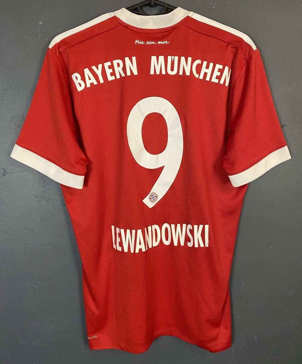 セール中❣️FCバイエルン・ミュンヘン LEWANDOWSKI Mサイズシャツ MEN'S FC BAYERN MUNICH 2017/2018 LEWANDOWSKI SOCCER FOOTBALL SHIRT