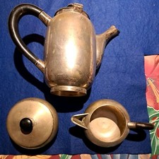 Schweres versilbertes Kaffeegedeck