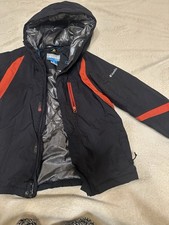 columbia jacket Black/Red Omni heat Kids Size 12
