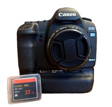 Canon 5D Mark II DSLR Camera W/ Battery Grip BG-E6 & EF 50mm F1.8 Lens